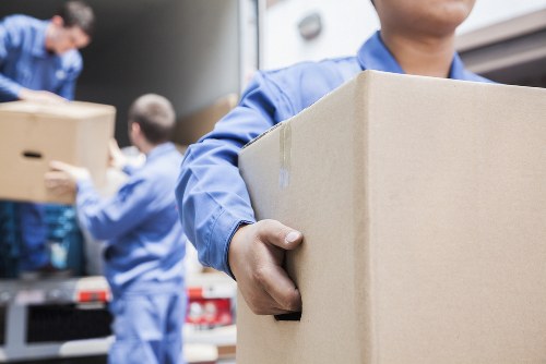 A local removals team preparing a move in Kentish Town