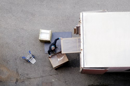 Furniture pick-up service for a Kentish Town home with bulky items ready for collection