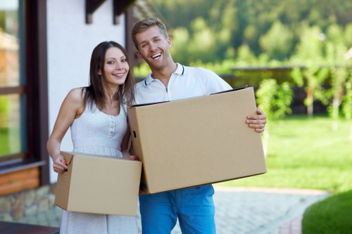 Careful handling of household items during a Kentish Town home move