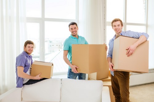 Residential furniture move in a Kentish Town flat with narrow access