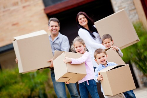 Kentish Town moving truck helping with flat and office transport